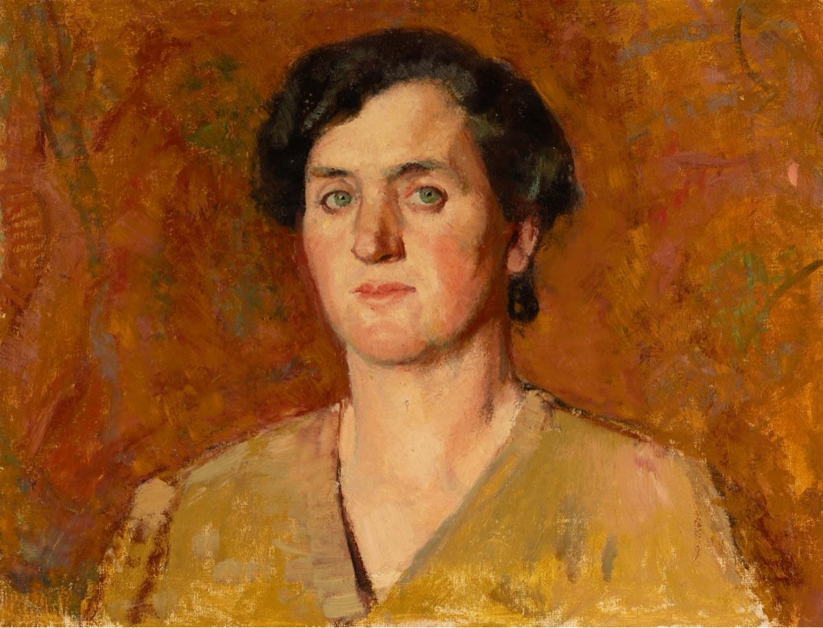 Gemälde: Charles L’Eplattenier, Portrait de son épouse – Gebraucht aus Delemont von nimagu