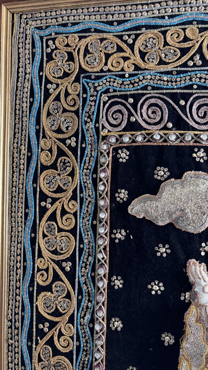 Poster & Bilder: Handgesticktes thailändisches Wandbild "Ramas Kampf" – Chian – Gebraucht aus St. Gallen von Verkaufen111 2