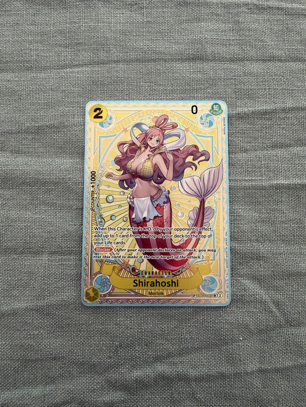 Bandai Carte collezionabili: One piece shirahoshi eb01-057 – Usato da Dübendorf venduto da Imtsch