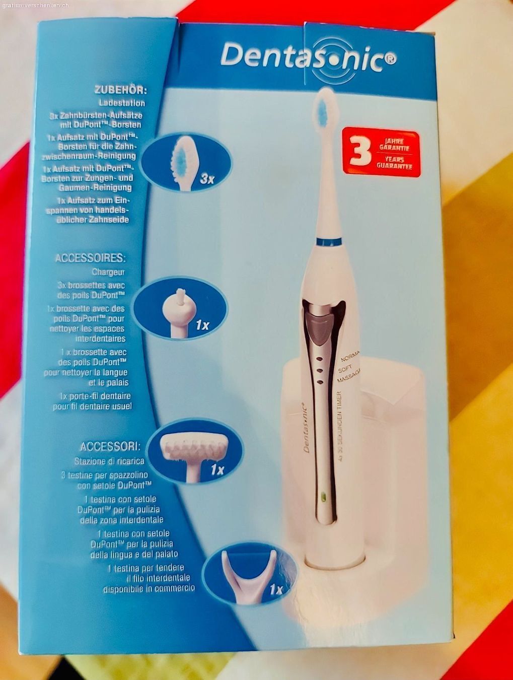 Cura del viso: Dentasonic Professionell zahnbürste NEU – Nuovo e nell'imballaggio originale da Kriens venduto da saleworld
