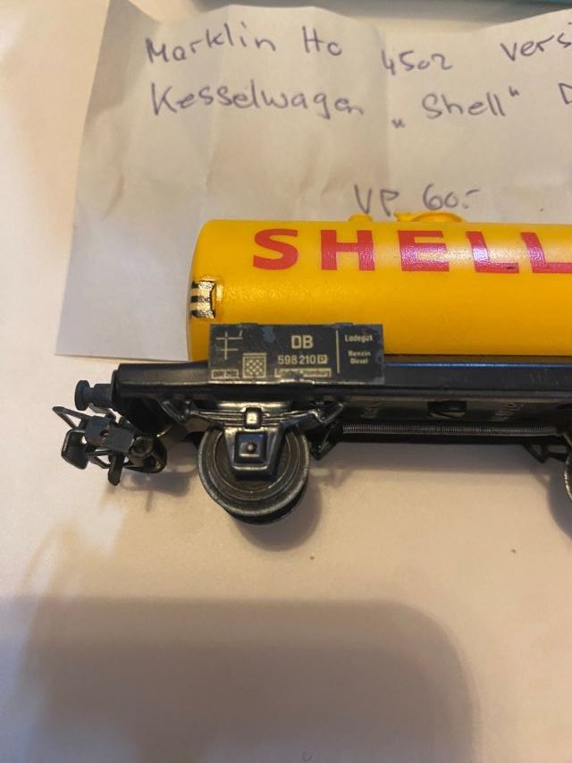 Märklin Modelleisenbahnen: Märklin 4502 Kesselwagen Shell DB Blech Version 1962 – Gebraucht aus Diessenhofen von Albin00 5