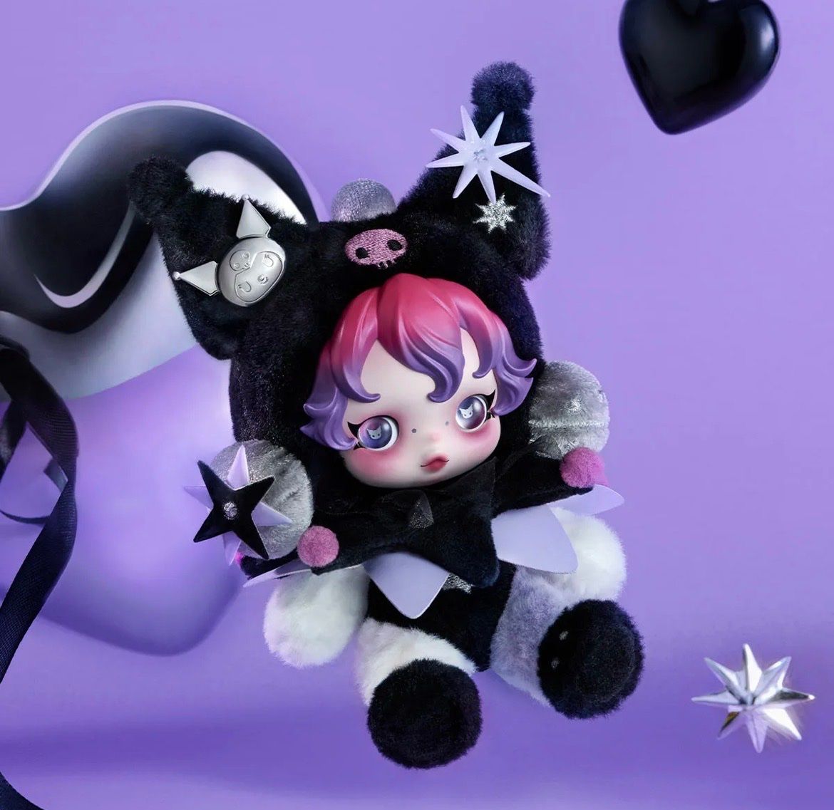Pop Mart Statuette: Pop Mart Skullpanda x Kuromi Plush – Nuovo e nell'imballaggio originale da Glattbrugg venduto da arttoy.land 2