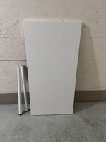 Tischplatte weiss Ikea Linnmon 120x60 + 2 Beine Adils