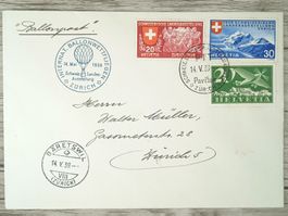 TR09 Enveloppe + Timbre Suisse 1939