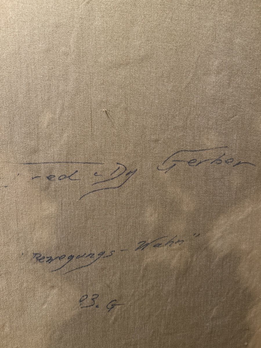 Dipinti: Gerber Gemälde "Bewegungs-Wahn" 83/87, Originalzustand – Usato da Glarus venduto da KunstWerkEr-LS87 6