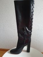 Santoni Bottes Hautes en Cuir Noir T 37.5 État Excellent!