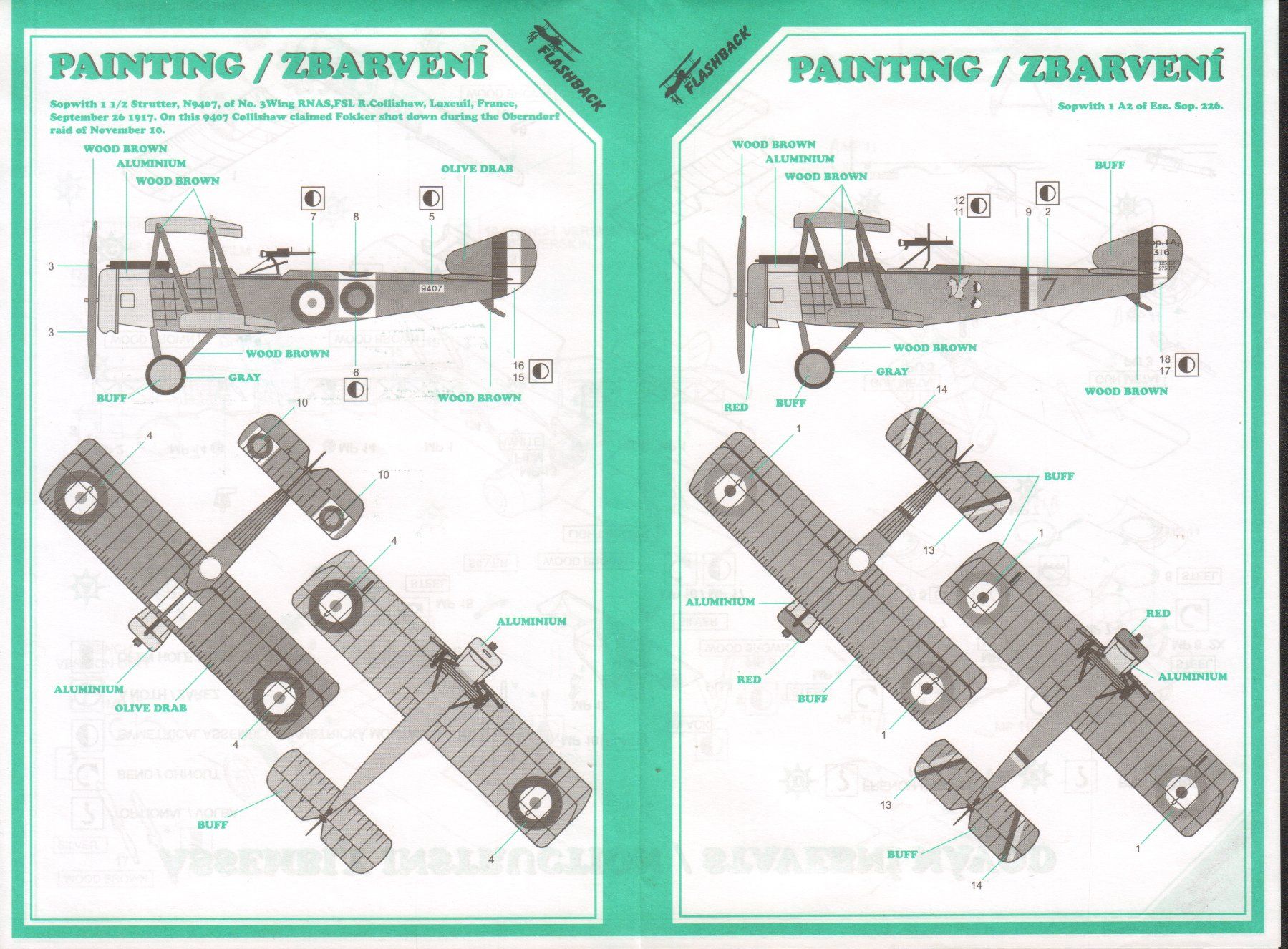 Kit di modellismo & Modellini statici: 1/72 Sopwith 1 1/2 Strutter Flashback 7961 – Nuovo e nell'imballaggio originale da Sion venduto da mika-0926 1