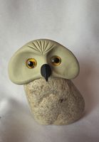 Eule Figur Naturstein Handgemacht wunder schön siehe Foto
