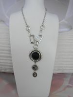 Mode Collier mit Lava-Stein