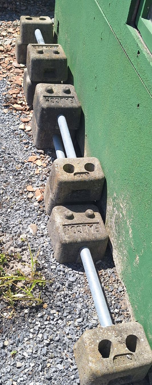 Zäune: Mobilzaun Bauzaunfuss – Gebraucht aus Altstätten SG von Frosch053