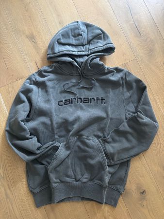 Washed Carhartt Hoodie grau