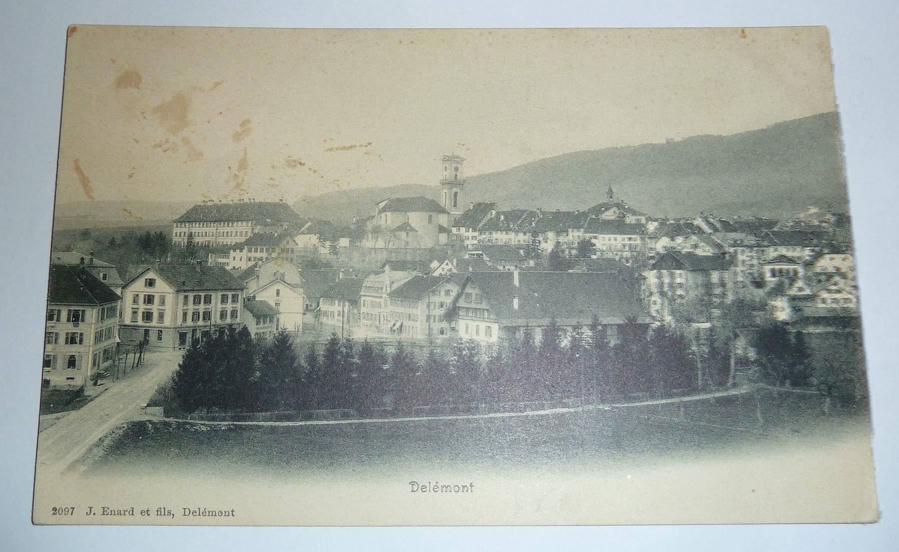 Cartoline postali: Delémont – Usato da Lajoux JU venduto da Briard0
