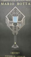Original Plakat Mario Botta Ausstellung 1988