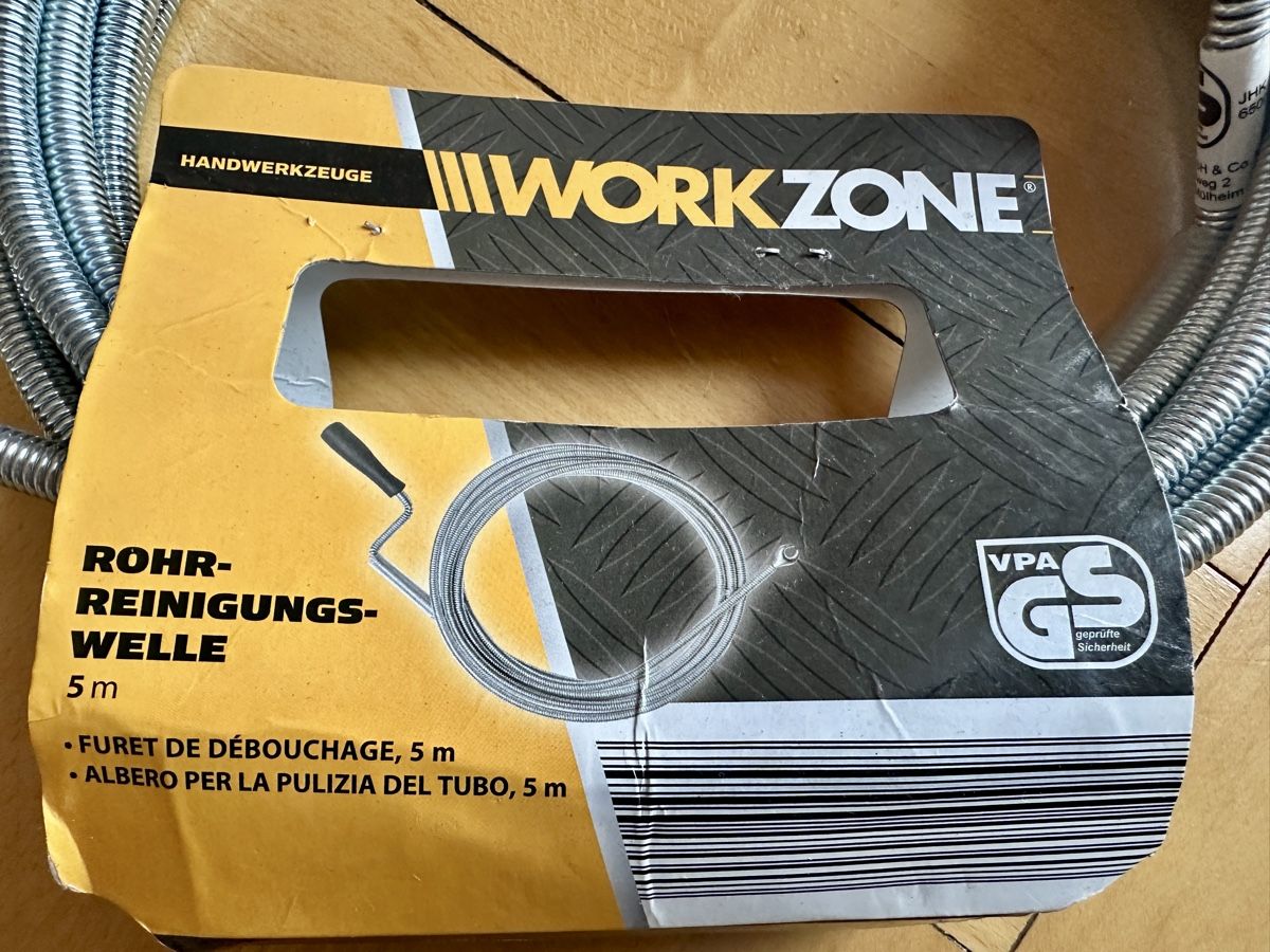 Alle Werkzeuge: Rohrreinigungswelle Workzone | 5 Meter – Neu und originalverpackt aus Winterthur von mat_q5d5 3