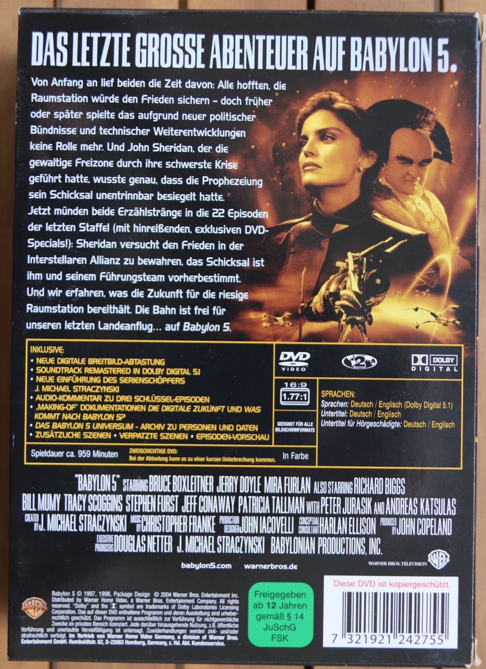 Alle DVDs: Spacecenter Babylon 5 Staffel 5 – Gebraucht aus Glattfelden von Sirax 1