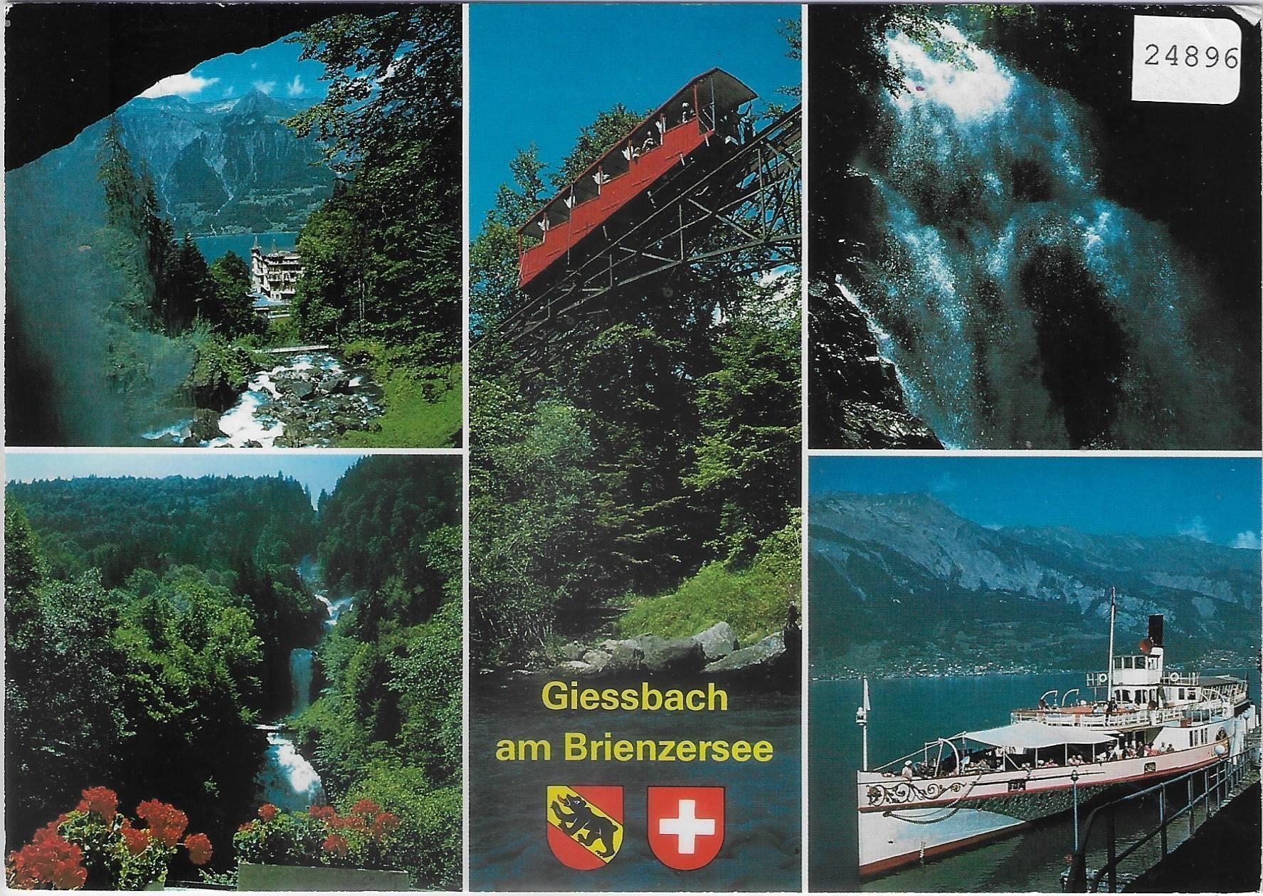 Cartoline postali: Giessbach am Brienzersee - Zahnradbahn – Antico da Ettingen venduto da Kartenplanet
