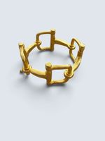 Bracelet vintage CELINE Paris 1990 – Maillons mors équestres