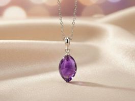 Silber 925  Natur-Amethyst Anhänger - Neu