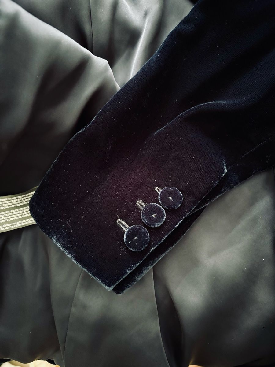 Mango Giacche: Blazer velours bleu marine – Nuovo e nell'imballaggio originale da Genève venduto da mur_h768 3