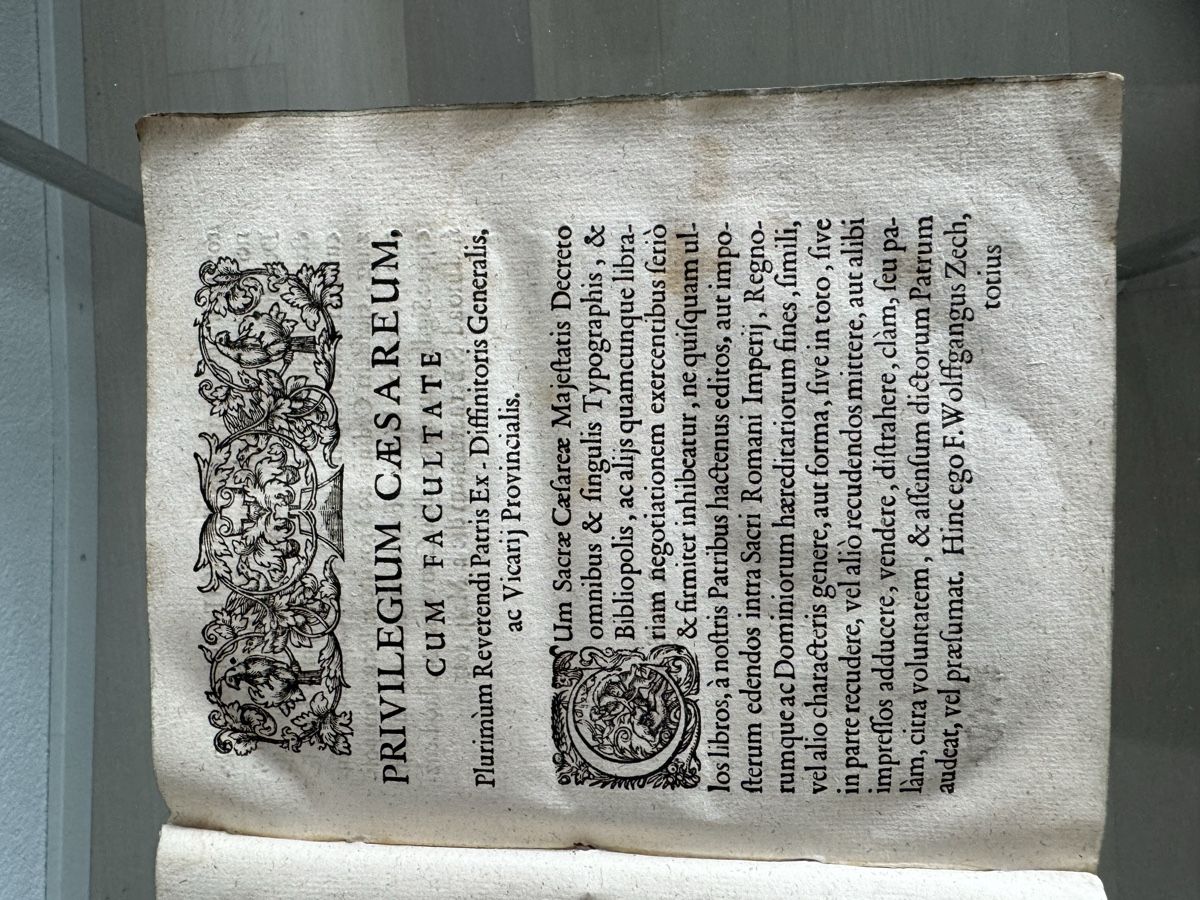 Bücher: Antikes Buch CELSISSIMO E T REVERENDISSIMO S.R. I. PRINCIPI – Gebraucht aus Morges von SevArt 5