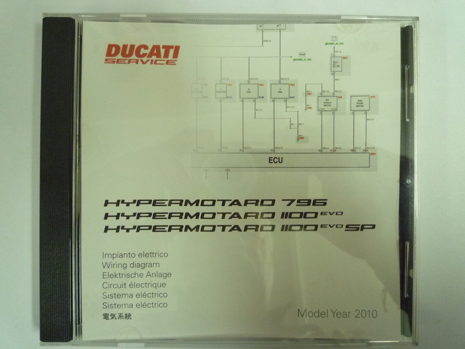 CD: DUCATI Teccnical Documentation Hypermotard 795 1100Evo/SP – Usato da Sissach venduto da Gruetter-Moto-Center