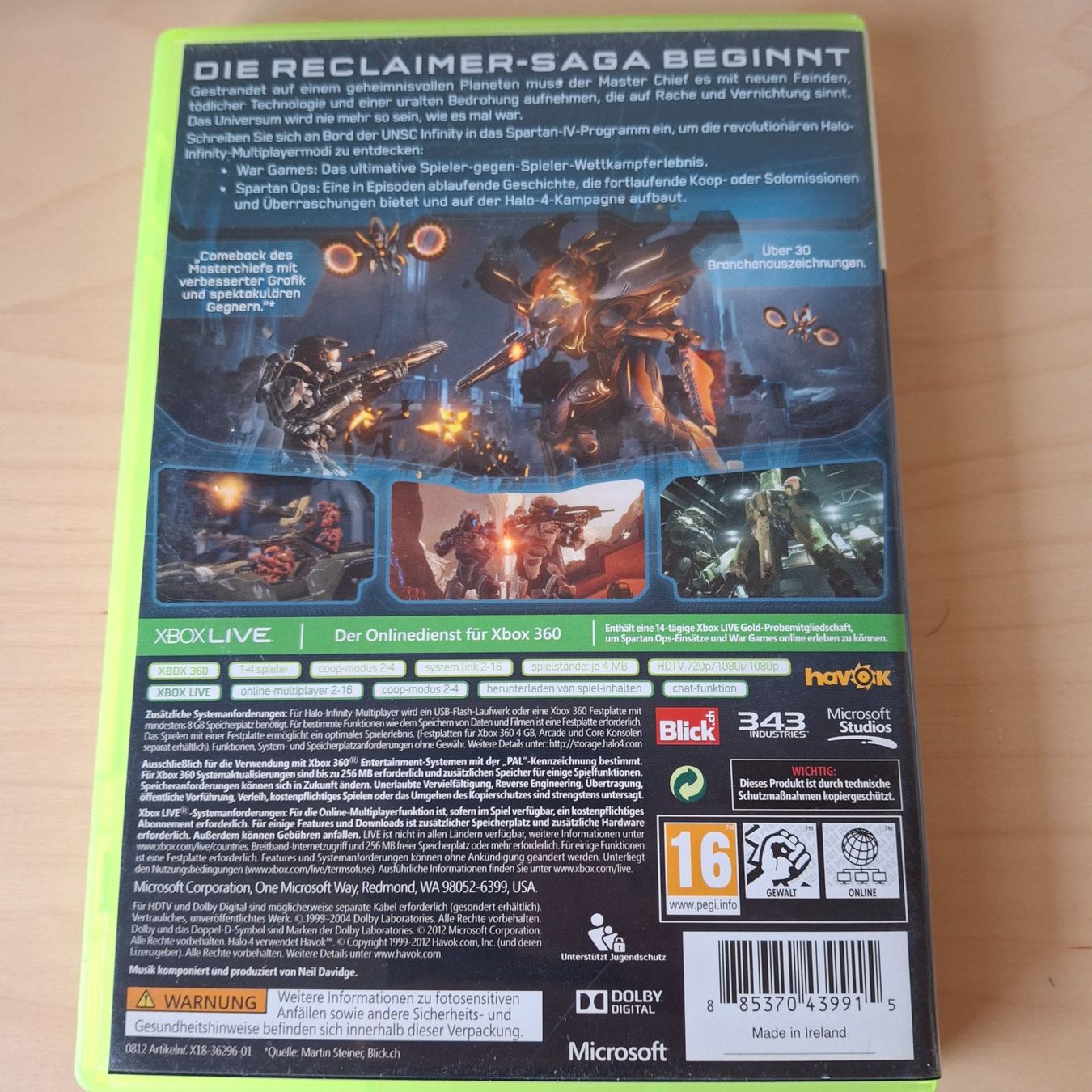 Spiele: XBOX360 Videospiel Halo4 – Gebraucht aus Ipsach von Wildlifecolors 1