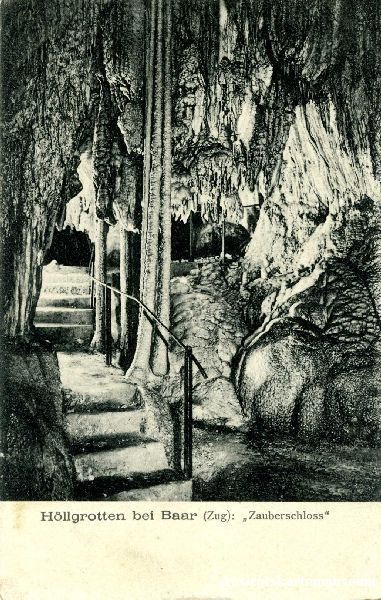 Cartoline postali: Baar - Höllgrotte Zauberschloss + c1910 – Usato da Emmenbrücke venduto da teestube