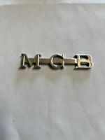 MGB Schriftzug Emblem original Metall silberfarben