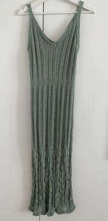 Sommerliches, grünes Strickkleid, Grösse S