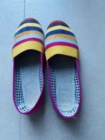 Ballerines d'été rayées multicolores