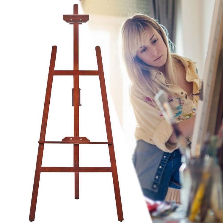 1,5m Bodenstaffelei Aus Kiefernholz - Studio Staffelei Für Künstler