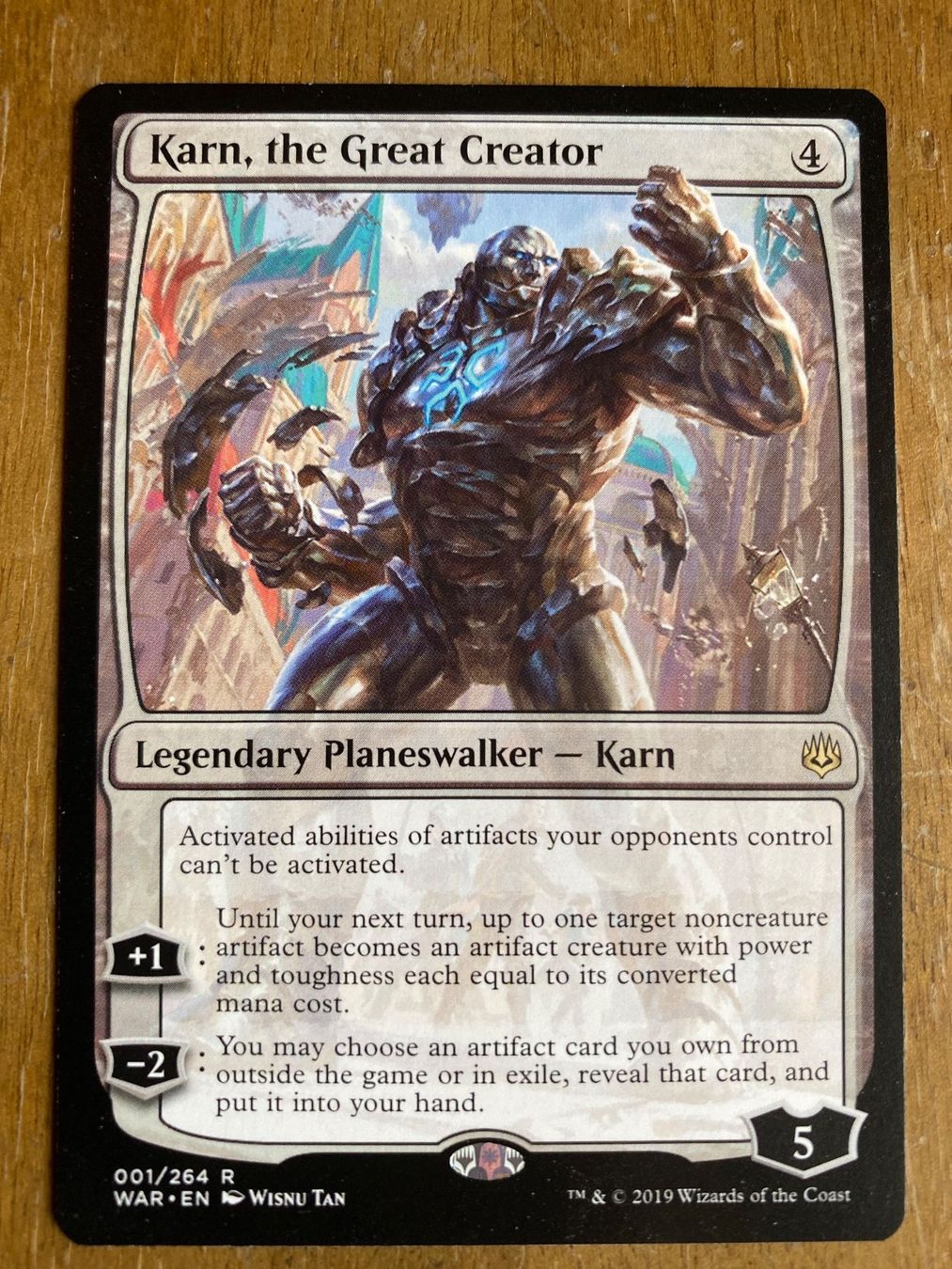 Magic The Gathering Sammelbilder & Trading cards: Karn, the Great Creator (WAR, EN) – Gebraucht aus Engelberg von Delraich