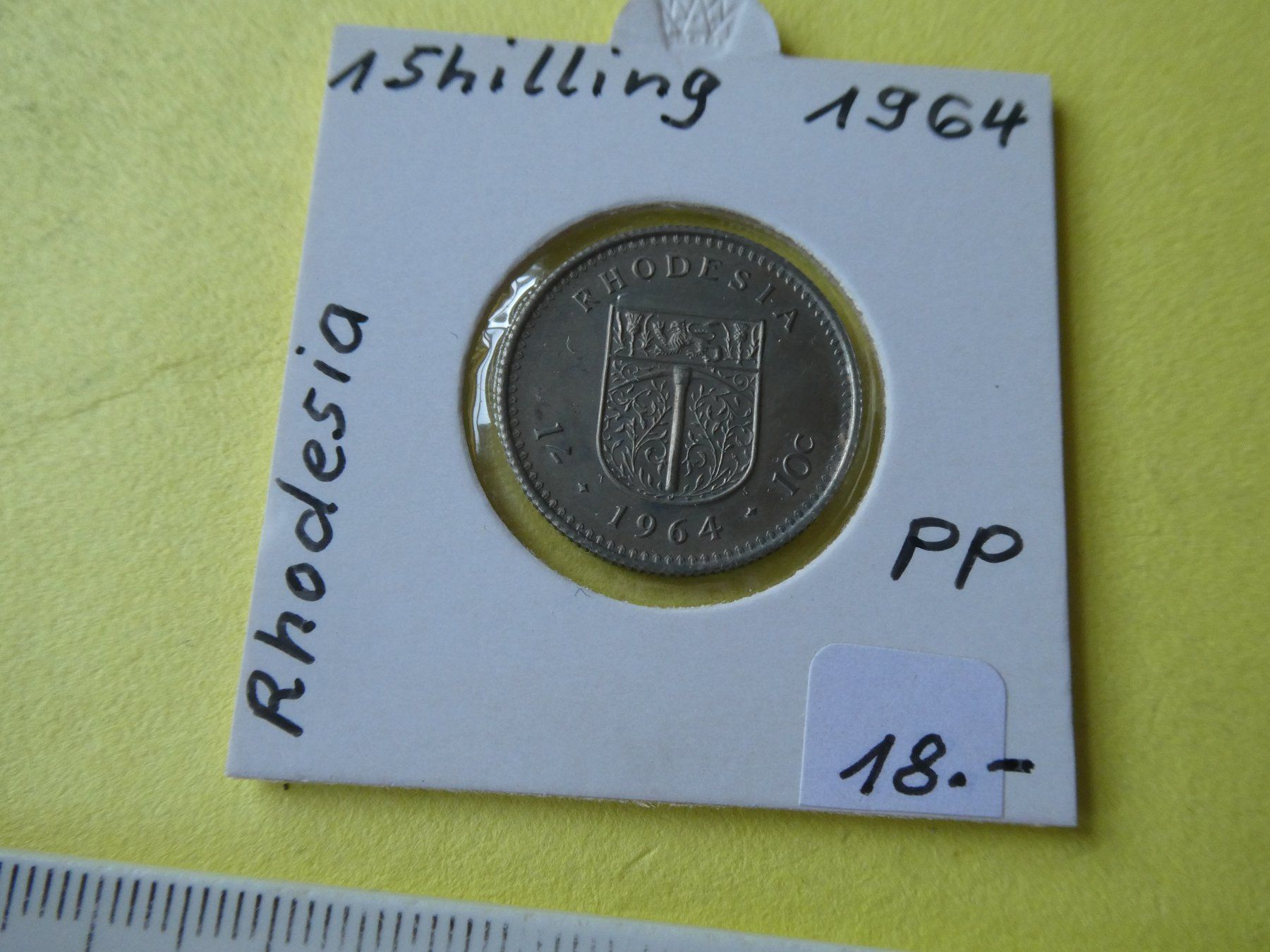 Tutti le monete: Rhodesien 1964, 1 Shilling     PP – Usato da Hinterforst venduto da Rohusri