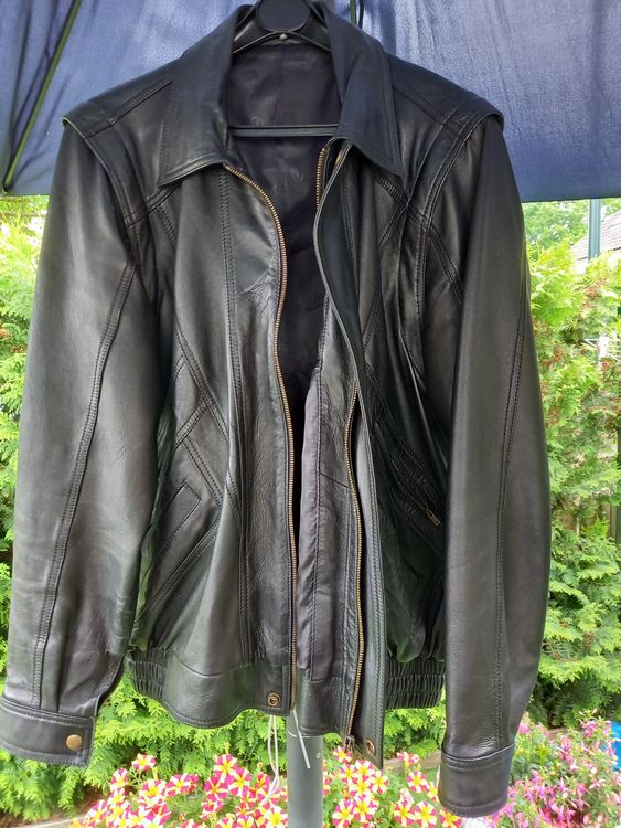 Giacche: Schwarze, leichte Lederjacke, Gr M/L mit abnehmbaren Ärmel – Nuovo (secondo la descrizione) da Möhlin venduto da Simba4871 1