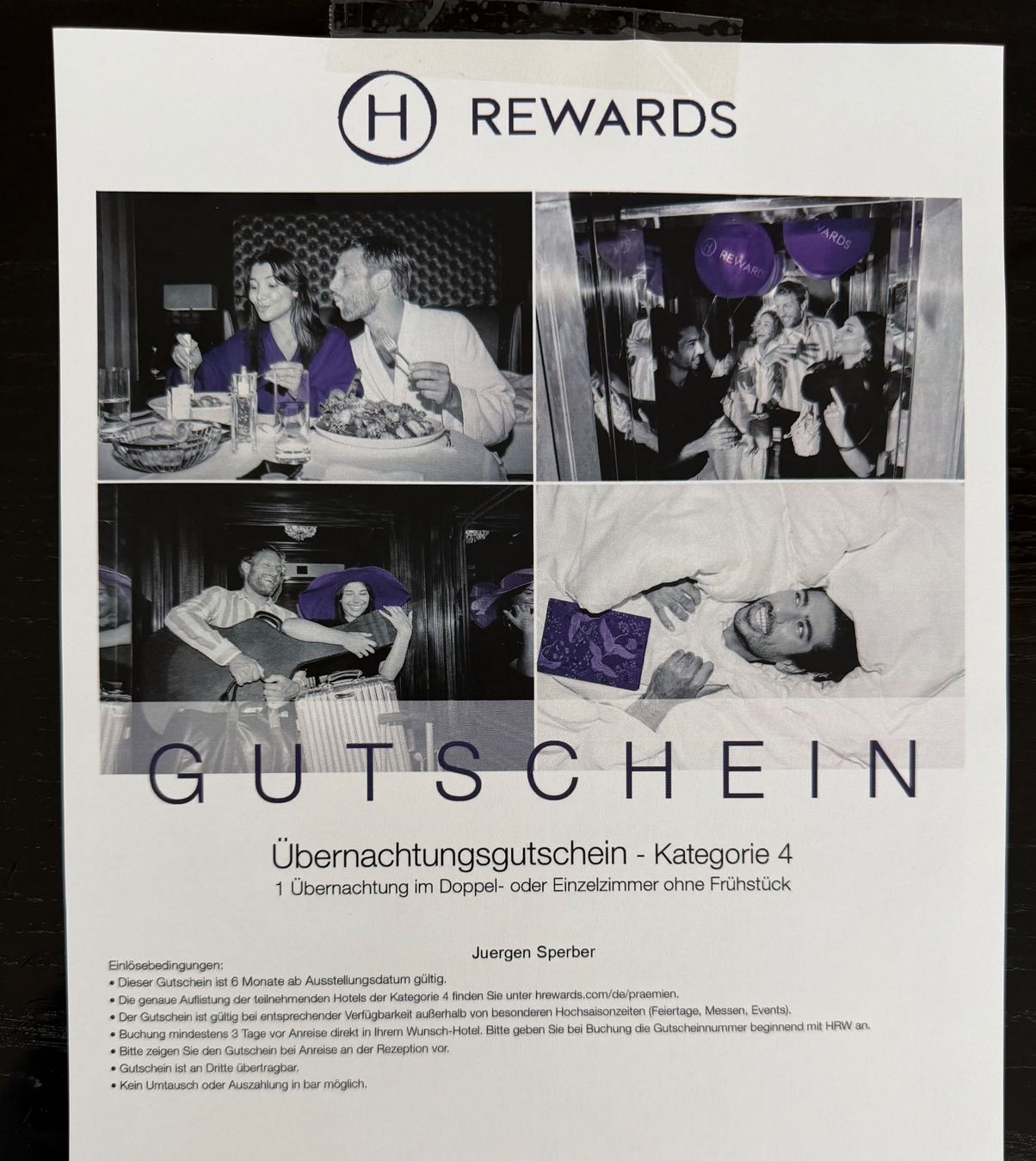 Buoni: Hotelgutschein – Nuovo e nell'imballaggio originale da Uetikon am See venduto da jue_hy6z