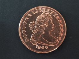 USA 1 Oz .999 Copper, Liberty 1804