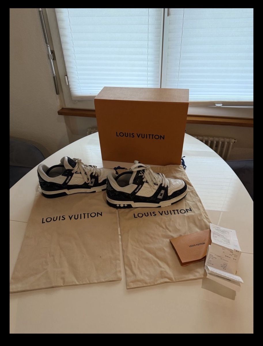 Louis Vuitton Scarpe da uomo: Louis Vuitton Sneaker "Trainer" Neuwertig, Gr. 9, inkl. Box  – Usato da Erlinsbach venduto da L.S..