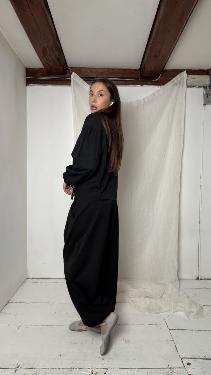 Pull&Bear Pantaloni: Pull&Bear balloon black pants with pockets,  Size S – Nuovo e nell'imballaggio originale da Knonau venduto da Grapesvintage 4