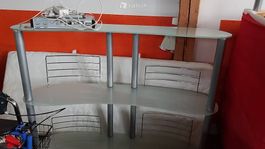 Bar Glasbar kleine Bar Wohnzimmerbar mit Barstühlen