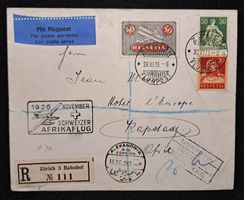 Flugpost Schweizer Afrikaflug 1926 nach Kapstadt