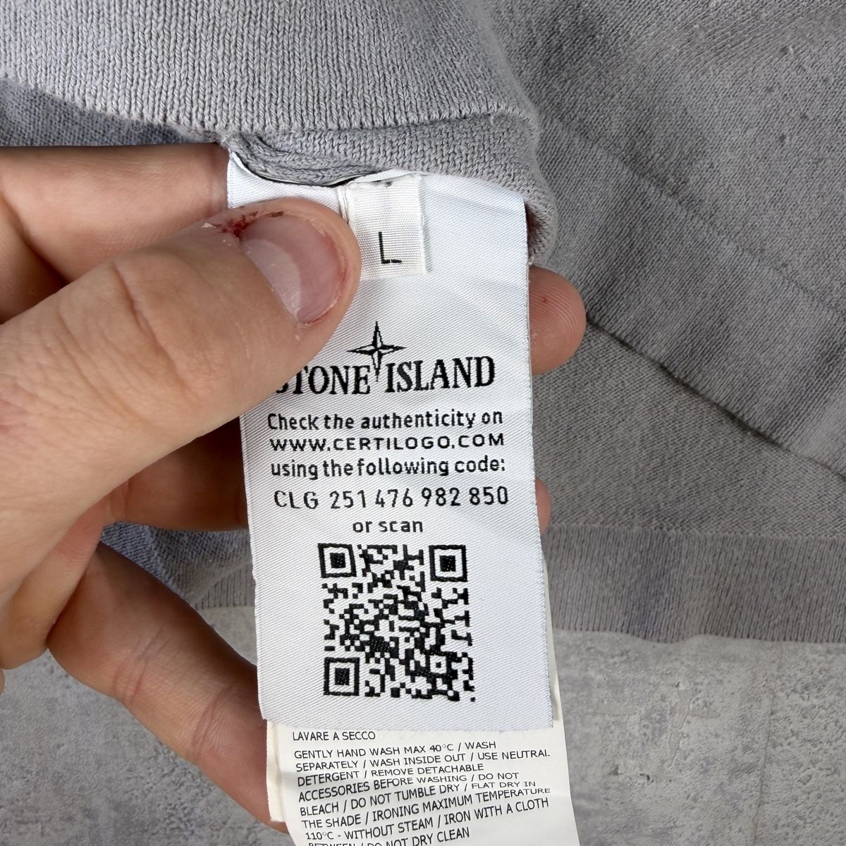Stone Island Maglioni & Felpe: Pull Fin Stone Island Gris Taupe - Taille L   – Nuovo (secondo la descrizione) da Hauterive NE venduto da Leo_o 8