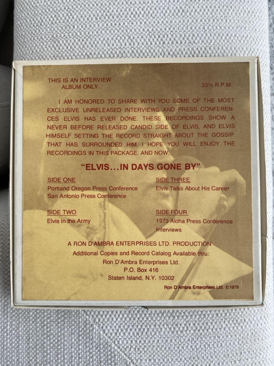 Dischi in vinile: Elvis Interview Singles – Nuovo e nell'imballaggio originale da Freienbach venduto da Sarsch 1