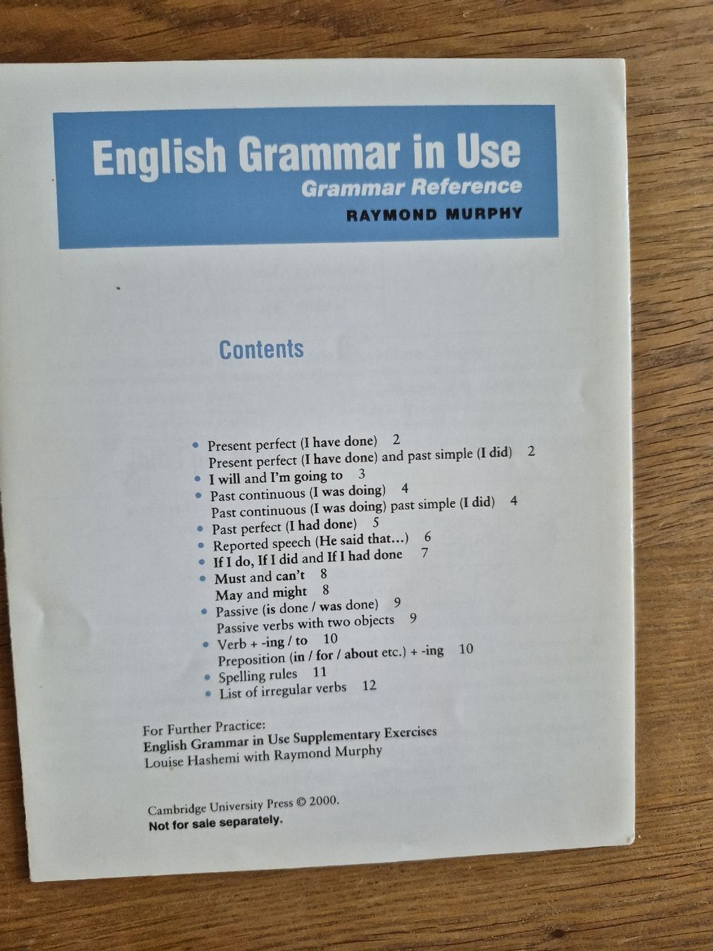Bücher: Raymond Murphy - English Grammar in Use, 2. Edition – Gebraucht aus Thun von Zuzi84 3