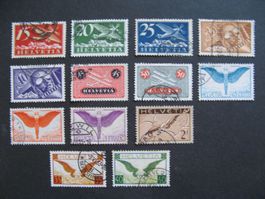 Flugpost F3 - F15, glatter Gummi