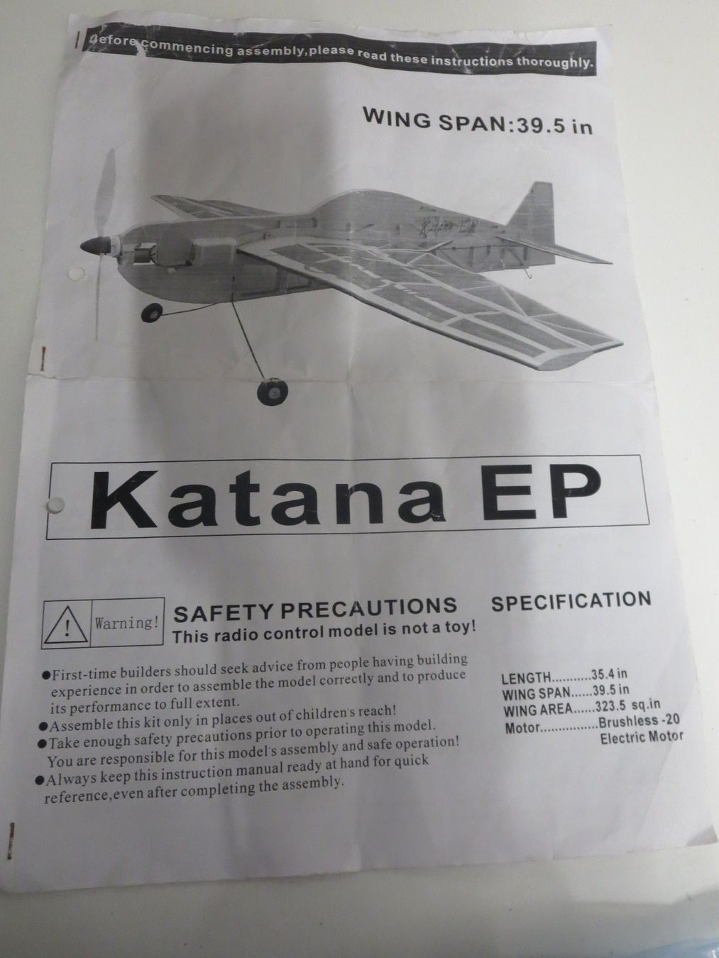 RC Modellbau: RC Flugzeug Elektro KATHENA 90cm 600g – Gebraucht aus Ottikon von Locomotive01 7