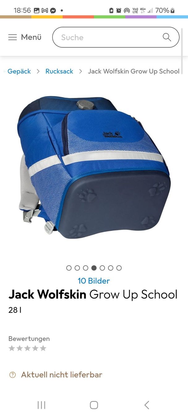 Jack Wolfskin Zaini: Schultasche (Marke Jack wolfskin) – Usato da münchenstein venduto da ewu_8lcz 5
