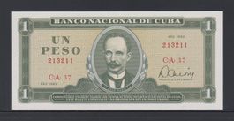 Cuba 1 Peso 1982 ungefalten