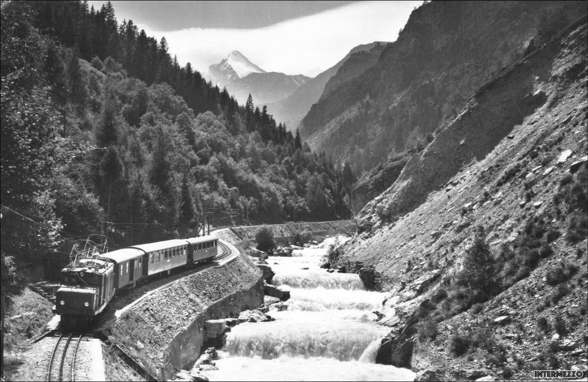 Cartoline postali: Bahn // Visp Zermatt Bahn // 1967 – Usato da Basel venduto da intermezzo12
