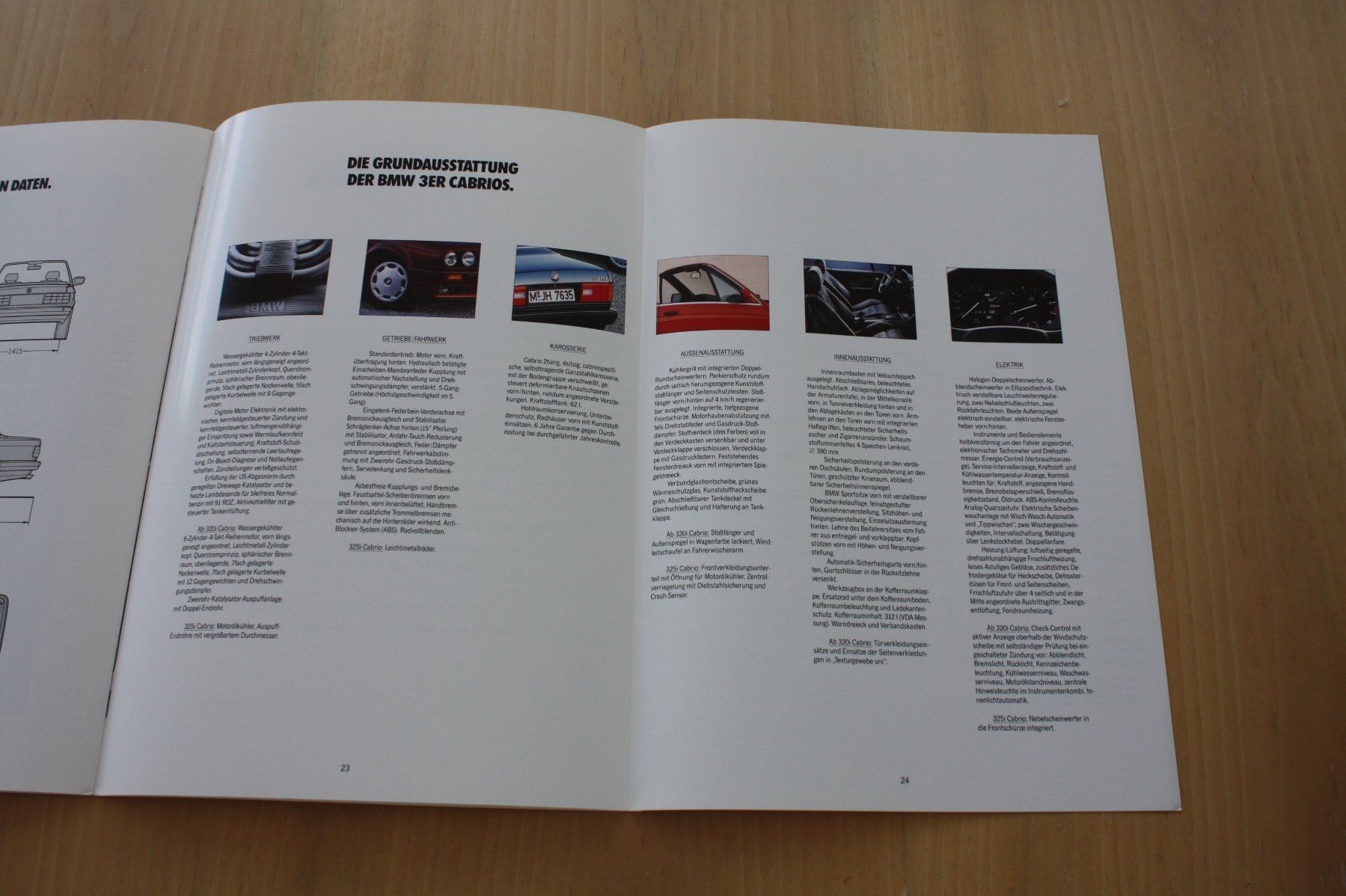 BMW Documenti: BMW 3er Cabrio Prospekt  E30   1991 – Usato da Wikon venduto da erwin400 7
