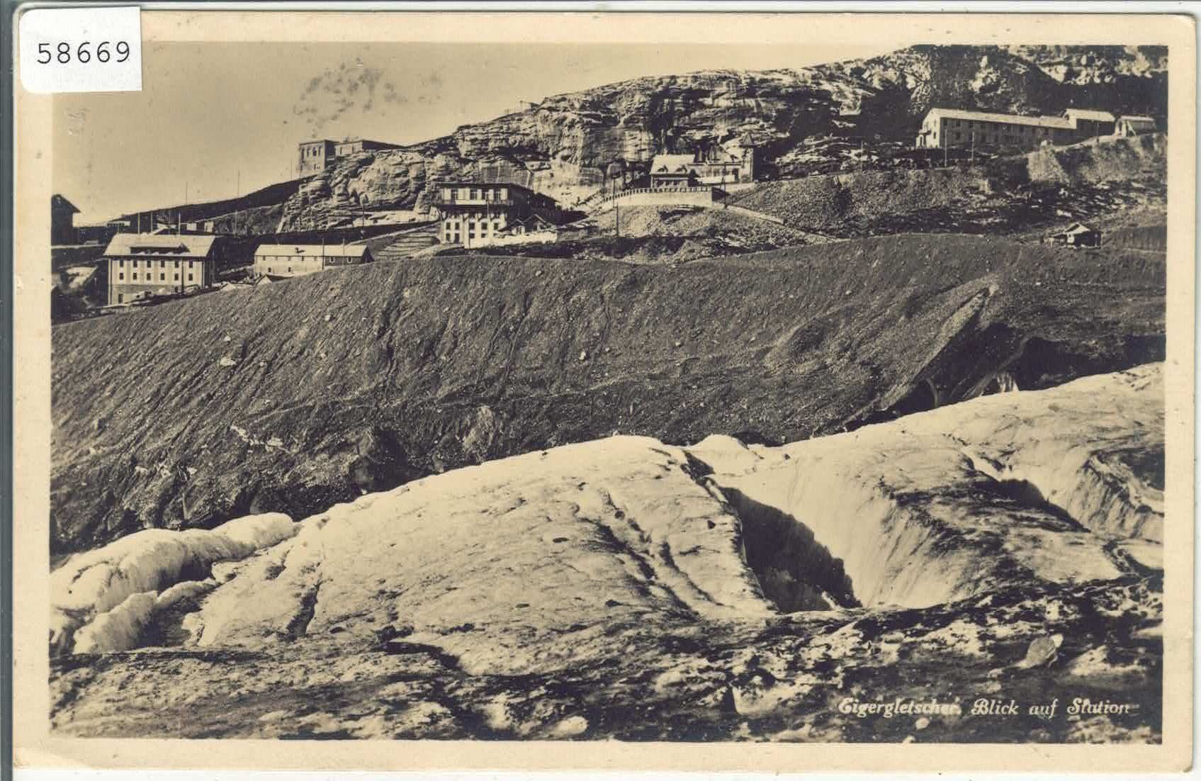 Ansichtskarten: Eigergletscher - Blick auf Station – Gebraucht aus Ettingen von Kartenplanet